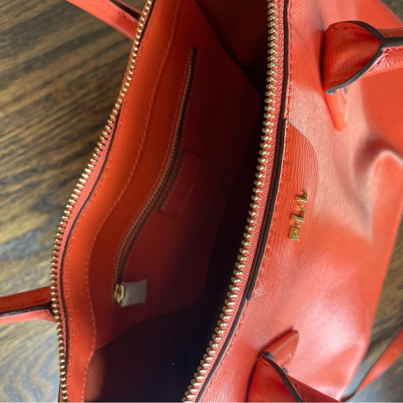 EUC Ralph Lauren Hand Bag, Orange - Picture 4 of 6